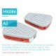 MK 086-6055 Фильтр для маски класс А2 противогазовый угольный, 2 шт