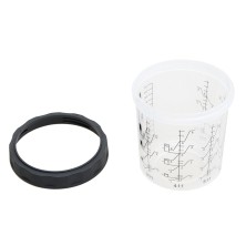 Пластиковый многоразовый жесткий сткакн 650 мл Schtaer-Premium